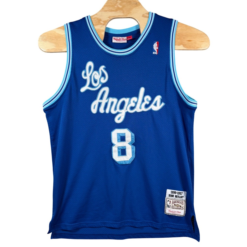Mitchell & Ness Kobe Bryant Jersey Mens XL Blue 1996-1997 Hardwood Classics #8